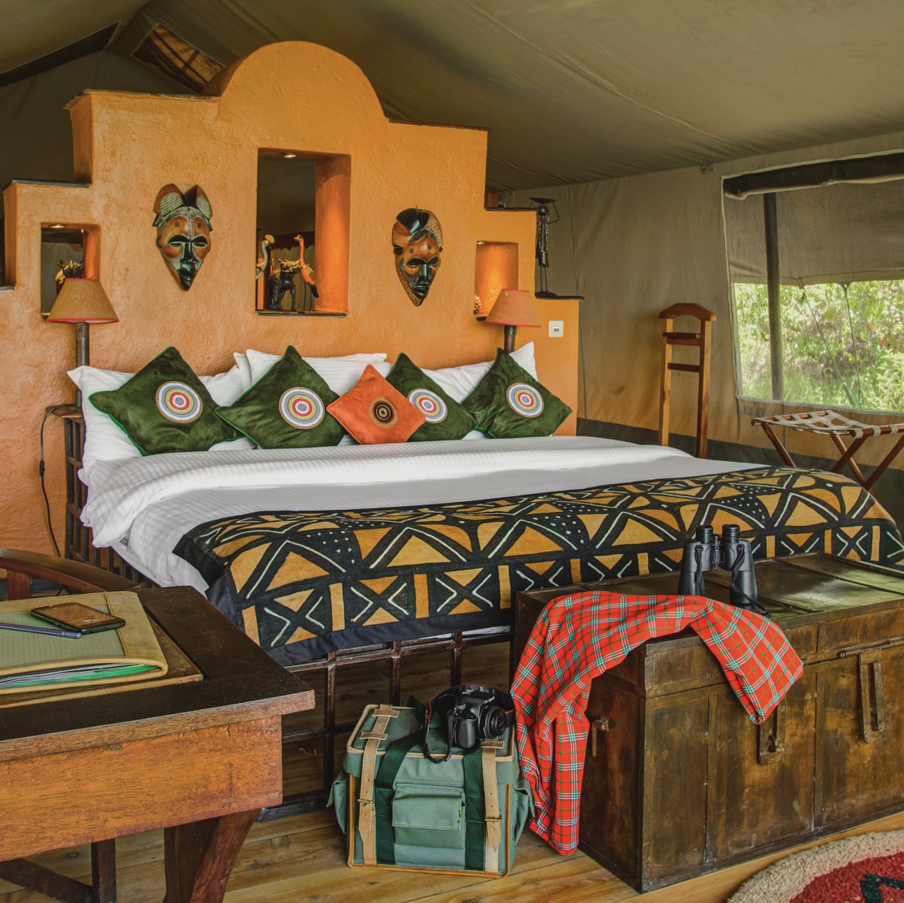 Tent terrace at Kilima Camp